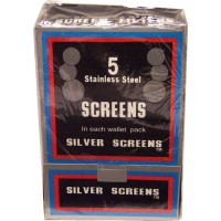 Boxed Pipe Screens SILVER 100x5pk (500) LOWEST $7.49