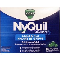 VICKS NYQUIL COLD & FLU CAPS 16'S LOWEST $8.99