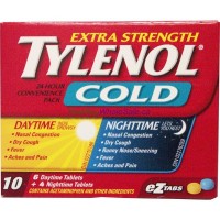 TYLENOL COLD X-STR D/N TABS 6+4 LOWEST $4.20