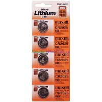 Maxell CR2025 Lithium Cell Coin Batteries 
