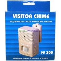 Visitor Chime Automatic Battery Operated- LOWEST $8.99 with DC Jack and Hi/Off/Low Switch