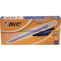 Bic Pen Blue Round Stic 12pk Lowest $1.99 