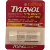 Tylenol Extra strength 10 EZTabs or Caplets 500 mg. 