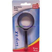 Magnifying Glass 2 inch 5 cm 6X larger LOWEST $0.98