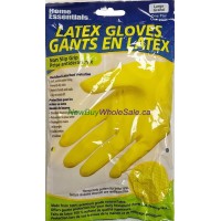 Latex Household Gloves Large flocked lined individually 