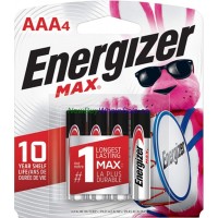 Energizer max AAA4 Batteries Made in USA -LOWEST $2.64
