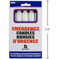 Emergency Candle 5pk 6 inches. 