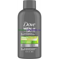 Dove Men+Care 2 In 1 Fresh & Clean Shampoo + Conditioner 89mL