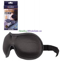 Eye Mask & Ear Plug Set, Comfort Molded, Black, col box