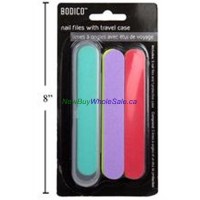Nail Files 5-pc w Travel/ Protective Case, b/c
