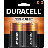 Duracell D2 Alkaline (Coppertop) USA - CHEAPEST - UPC:041333213019