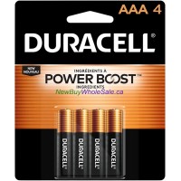 Duracell AAA4 pack (Coppertop) Alkaline Batteries CHEAPEST Duralock Alkaline - UPC:041333424019