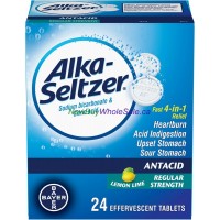 Alka-Seltzer Regular Strength Lemon Lime Antacid Effervescent Tablets 24ct