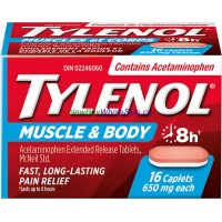 Tylenol Muscle & Body Caplets Acetaminophen Extended Release 650mg 16ct