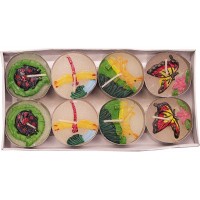 Tea Light Candles Hand Decorated 8pk - LOWEST $0.25