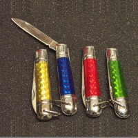3" Five Color Folding Knife, 1dz 