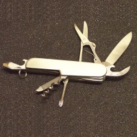 5" Stainless Steel 7 Multi Function Multi Tool Folding Pocket Army Sports Knife . 