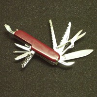 5011B Red 5" S/S 11 Function Knife LOWEST $1.69